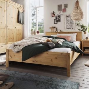 Bett Jerico Komfort Kiefer Massivholz