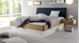 Bett Majuro Komfort Eiche Massivholz mit Bettkasten