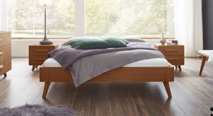 Bett Santa Rosa Eiche Massivholz ohne Kopfteil