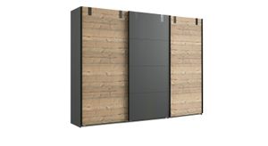 Schwebetüren-Kleiderschrank Midori Tanne Dekor