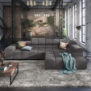 HOMELIV. Ecksofa Charlotta 319x215x82cm Feincord