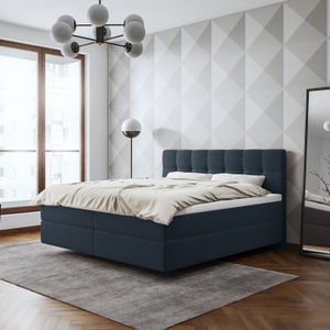 SCHLARAFFIA Boxspringbett Medea Webstoff/Microvelours