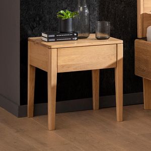 Nachttisch Gordij Eiche Massivholz H 48 cm