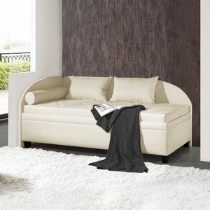 Polsterliege Kamina Microvelours mit Bettkasten Seitenteil links