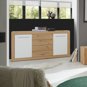 Sideboard Ermua Eiche Dekor mit Schubladen