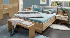 Doppelbett Ayla Komfort Eiche Dekor