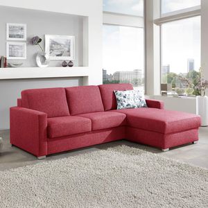 Ecksofa Lelio mit Schlaffunktion Ottomane rechts