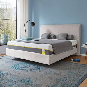 Tempur Polsterbett Classic Komfort Webstoff mit Kopfteil Shape