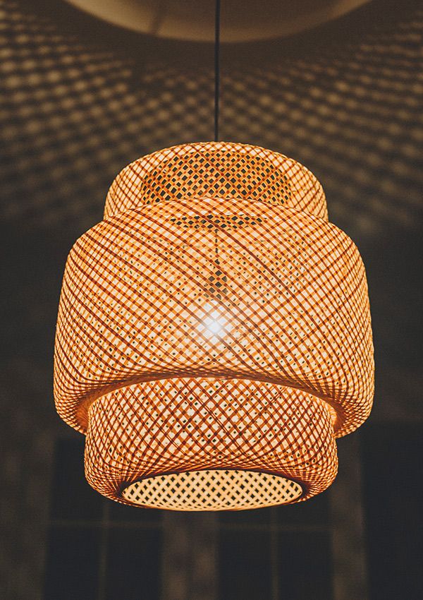 Rattanlampe