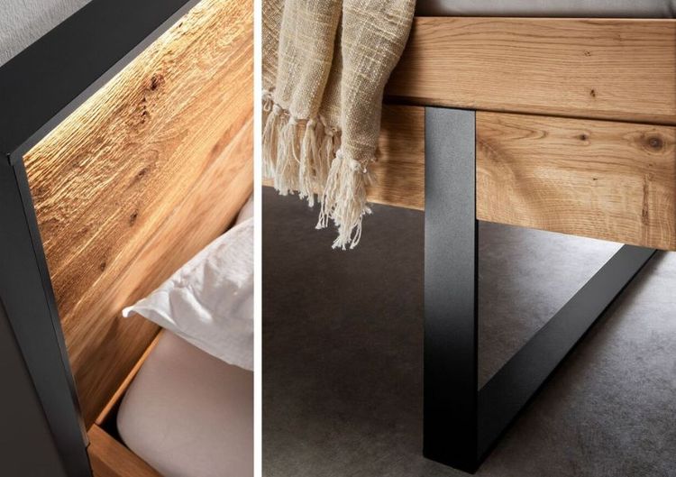 Bett Manari im Industrial Style