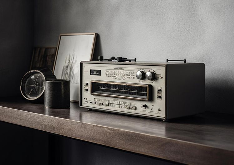 Hasena Factory-Line mit passender Dekoration aus altem Radio