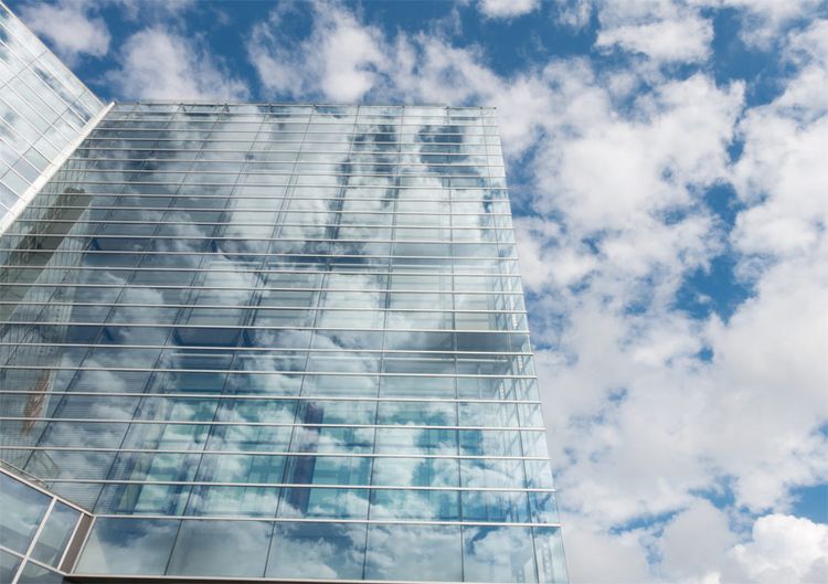 Glasfront Haus