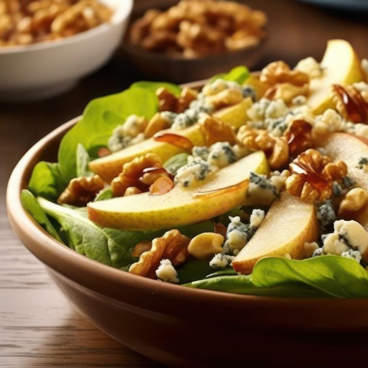 Salat mit gerösteten Bucheckern