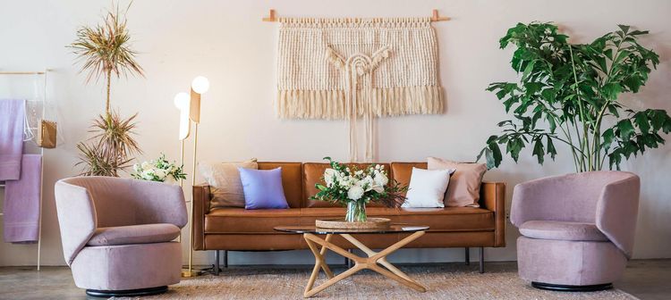 Schlafzimmereinrichtungen aus Naturmaterialien im Boho Stil