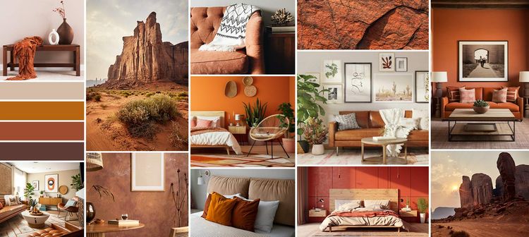 Schlafzimmer inspiriert von wilden Felsformen