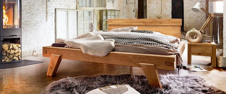 Schlafzimmer Rustikal Bett Cavite