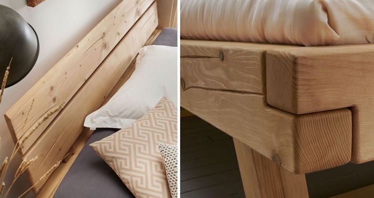 Schubkasten Bett Barup Natürlich Maserung