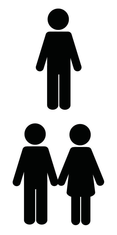 Ein oder zwei Personen