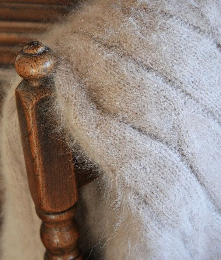 Decke aus Angorawolle