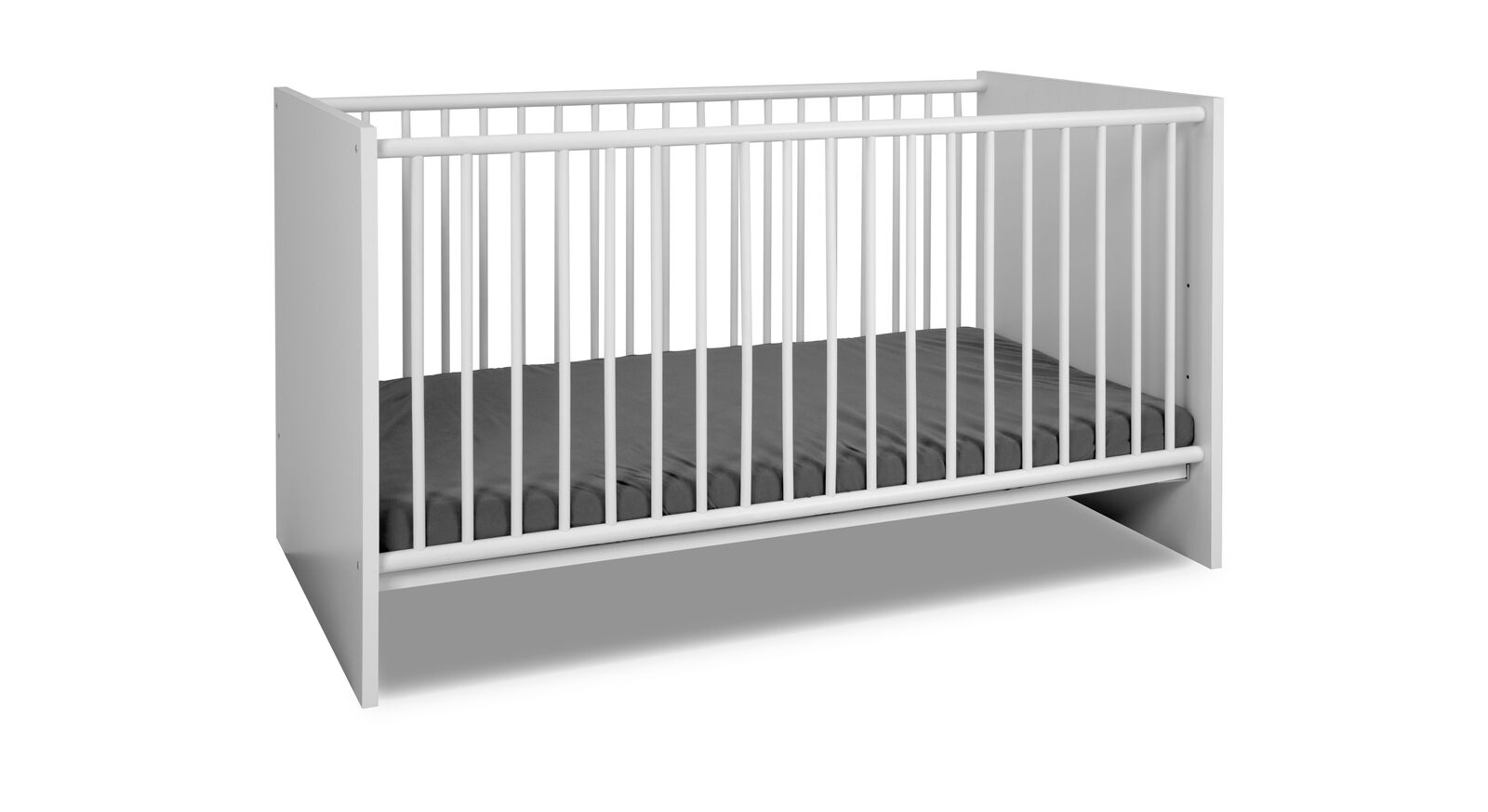 Modernes Babybett Folda in Weiß