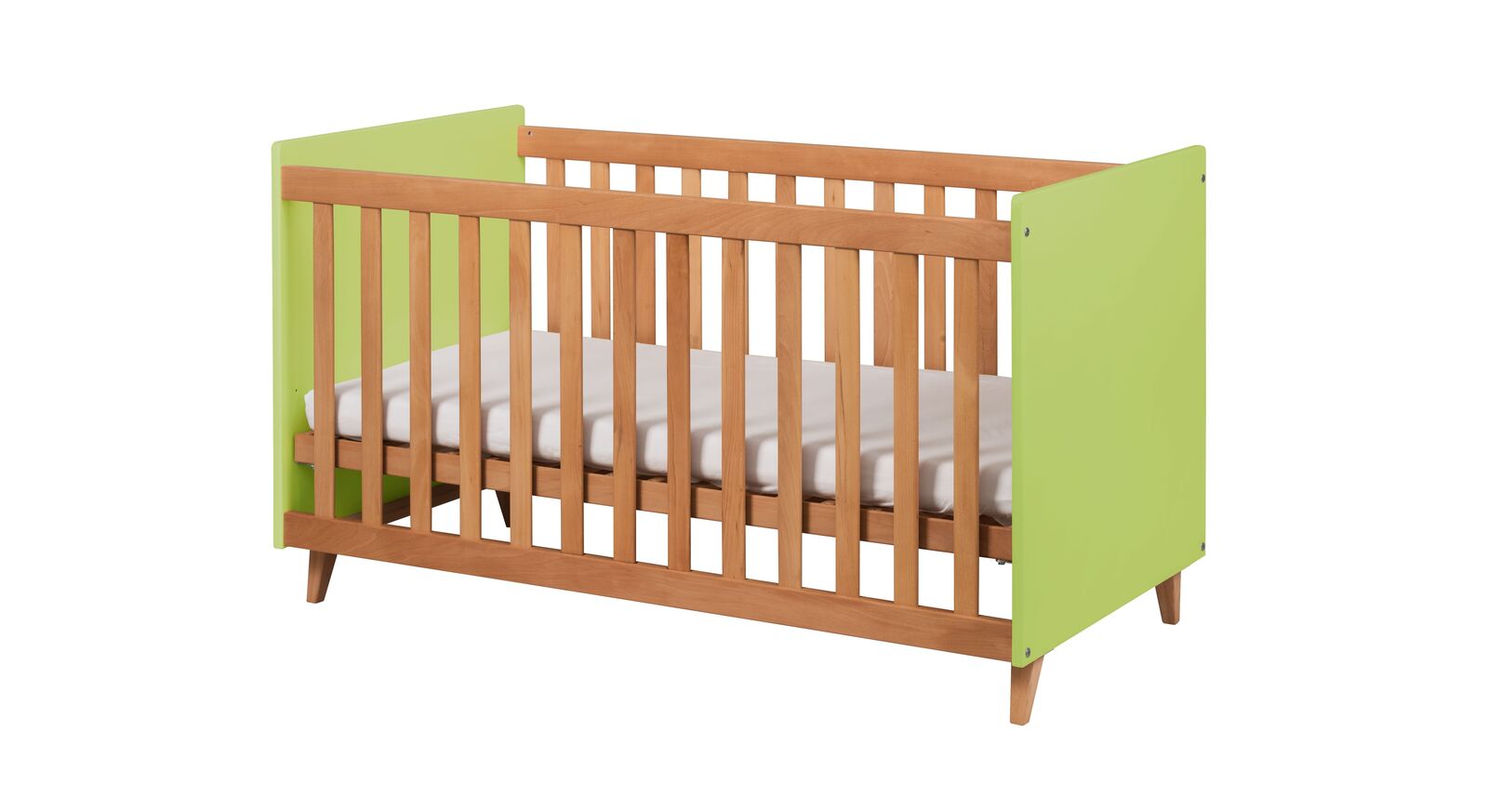 Babybett Kids Nordic mit grüner Dekor-Oberfläche