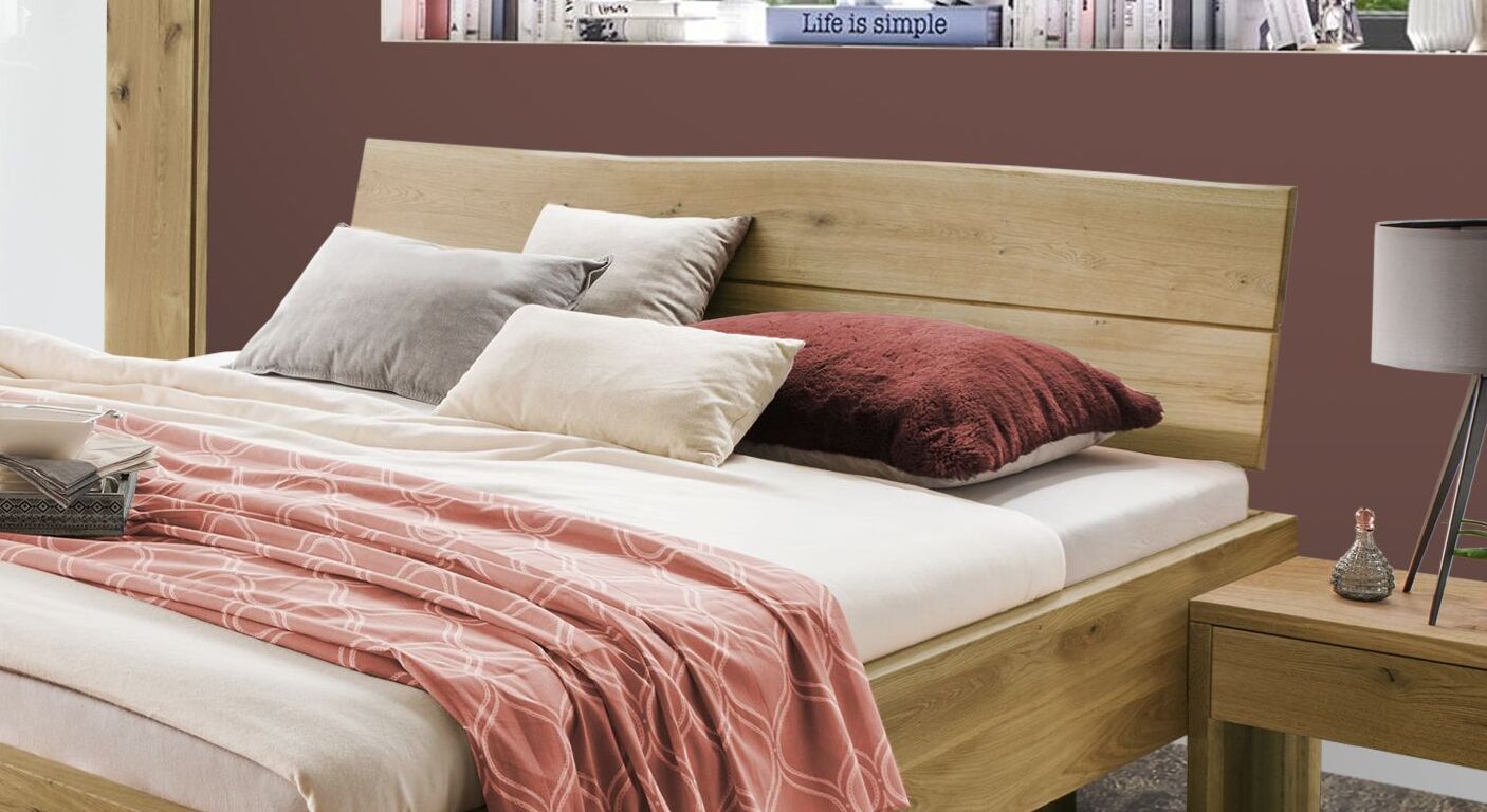 Bett Andau Komfort mit Kopfteil-Baumkante