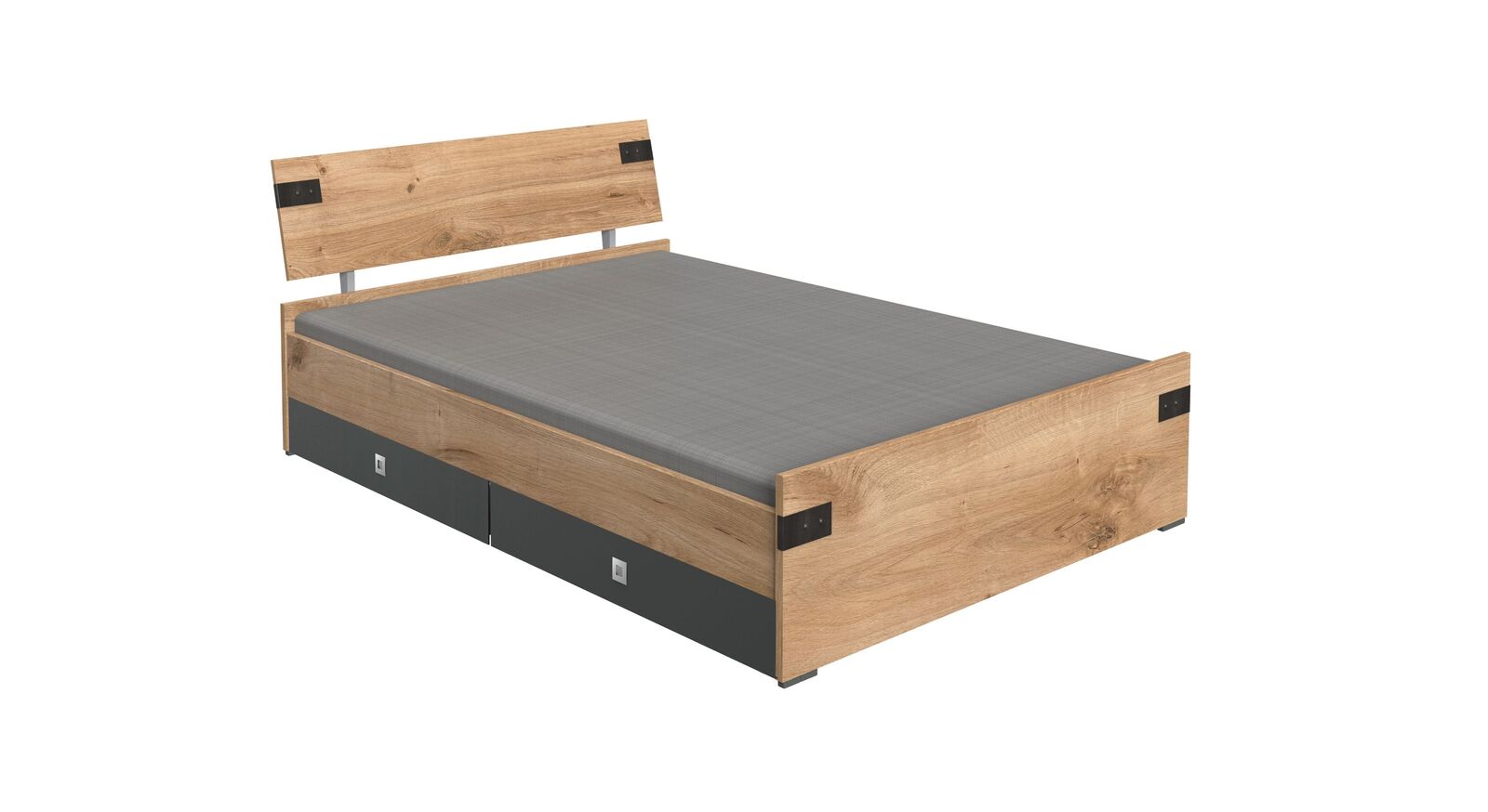 Modernes Bett Nolan in 140 cm Breite