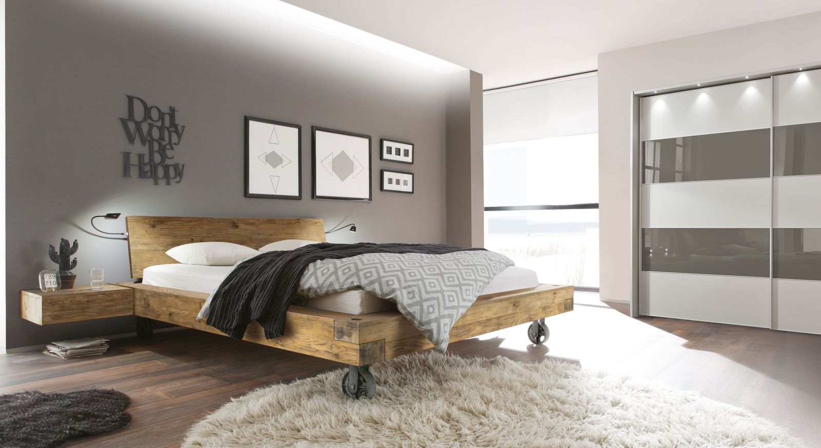 Bett Quesada mit passenden Schlafzimmermöbeln