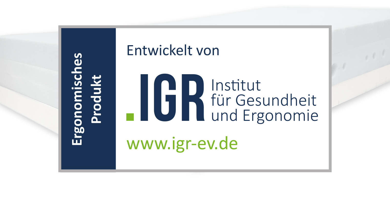 Qualitäts-Siegel IGR für ergonomische Matratzen