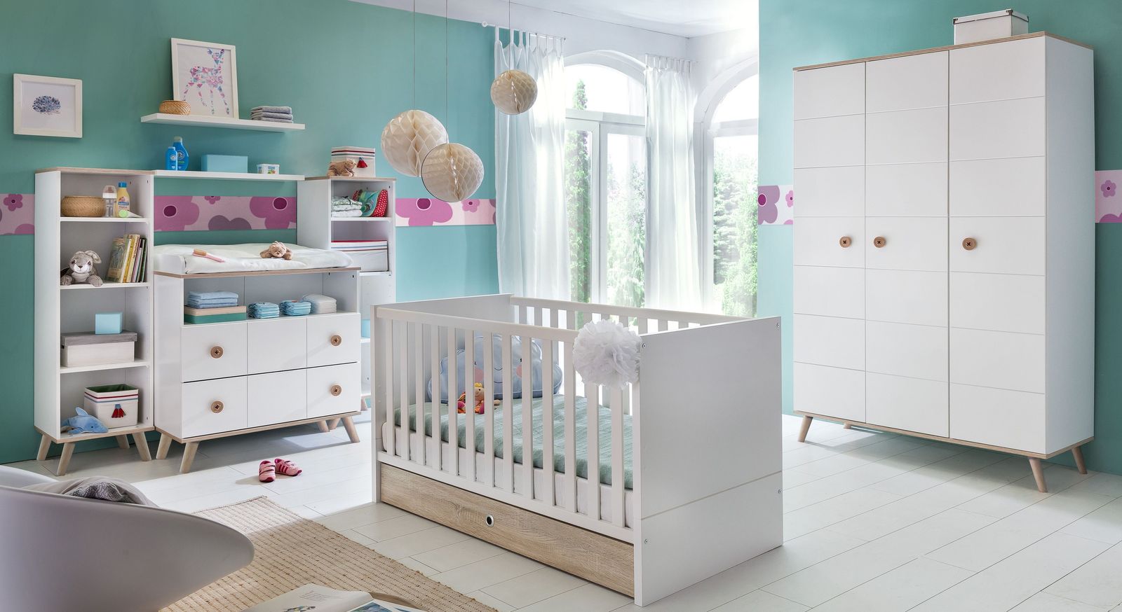 Komplett-Babyzimmer Beano in zeitlosem Design