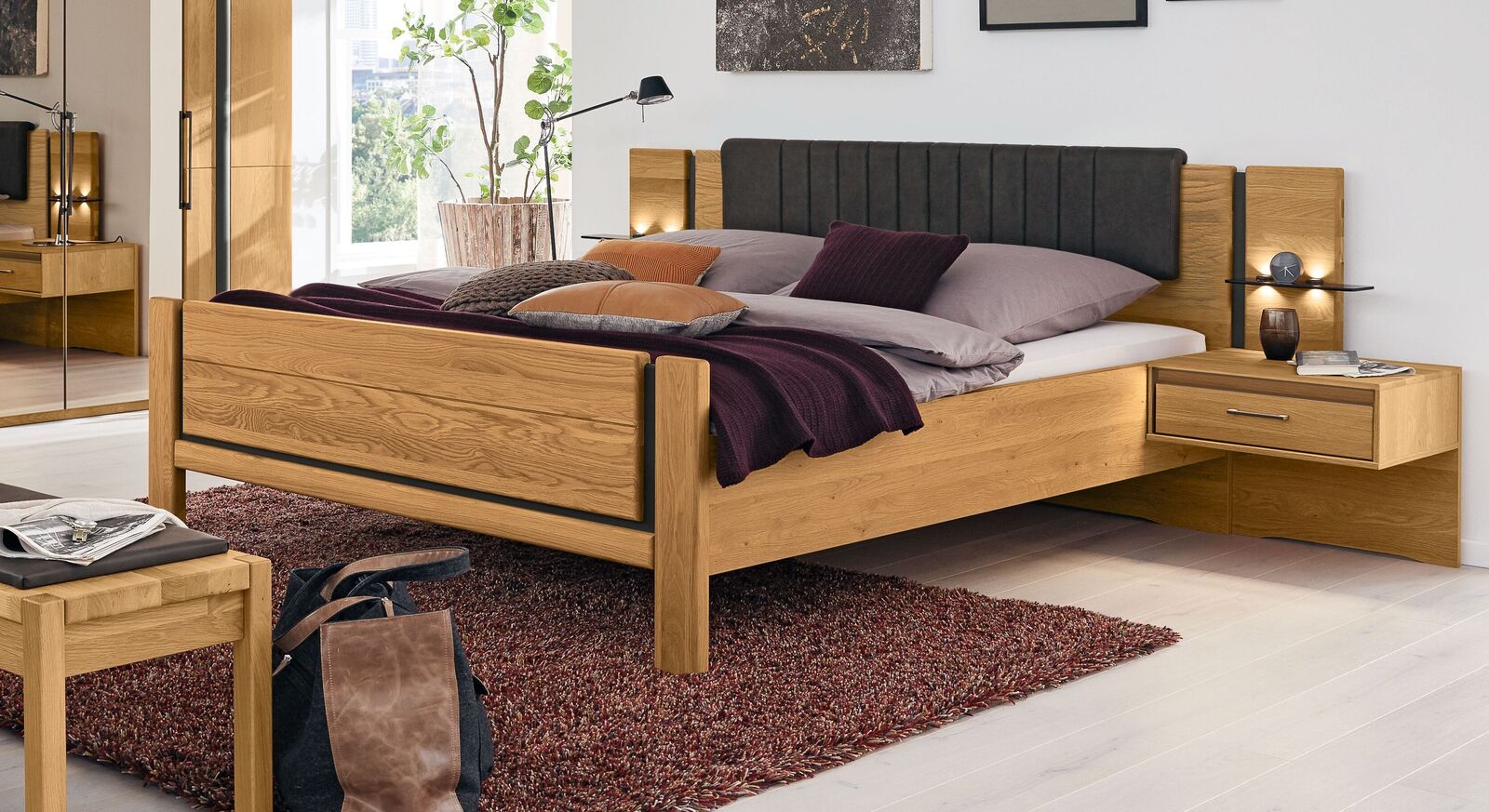 MUSTERRING Schlafzimmer Sorrent 4-tlg. mit Falttüren-Kleiderschrank und Komfortbett