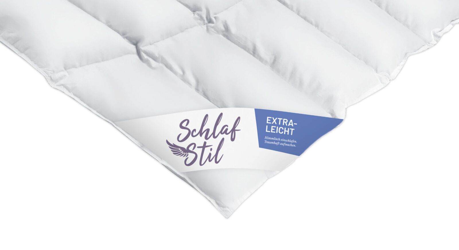SCHLAFSTIL Eiderdaunen-Bettdecke D1000 extra leicht als Luxus-Ausstattung