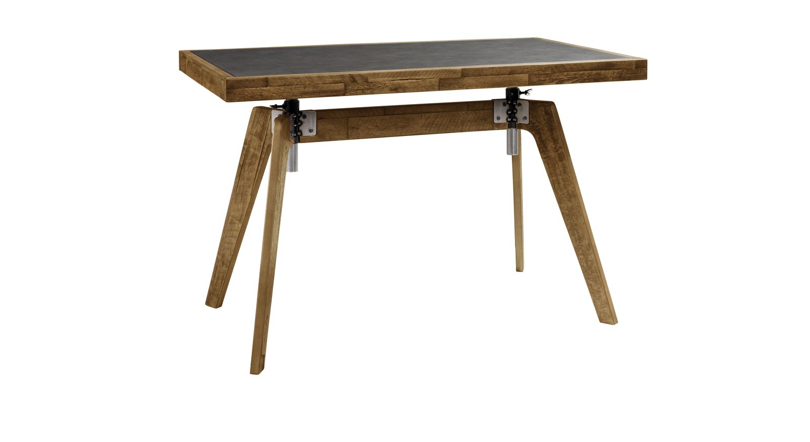 Schreibtisch Banvano aus braunem Akazienholz