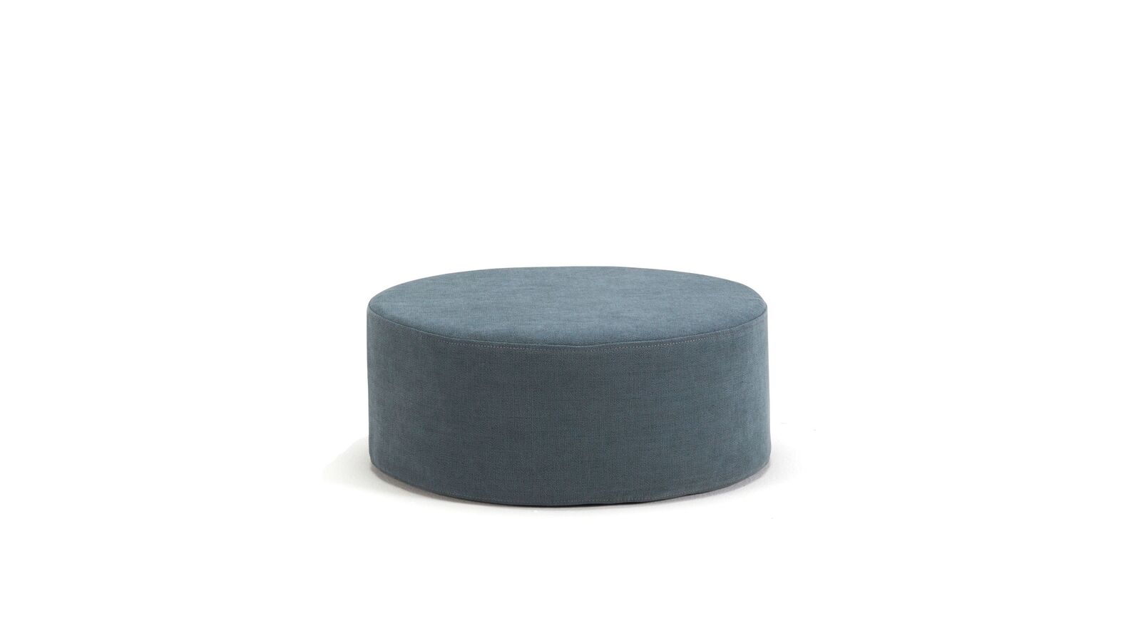 Sitzhocker für Schlafsofa mit 50er Durchmesser in Vivus Blau