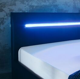 Bett Barda mit integrierter LED-Beleuchtung
