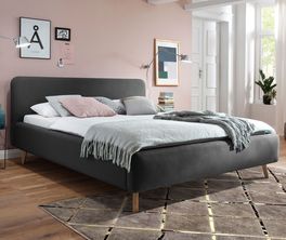 Preiswertes Bett Carballo im Stil der 60er Jahre