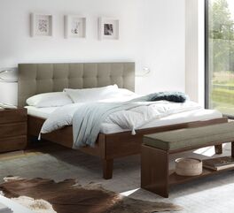 Zweifarbiges Bett Fucino in trendigem Design