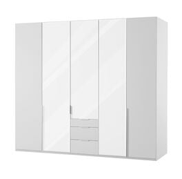 Eleganter Funktions-Kleiderschrank Ceprano in Weiß