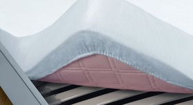 Kalmuck-Einsatz als Matratzenschutz-Spannbettlaken