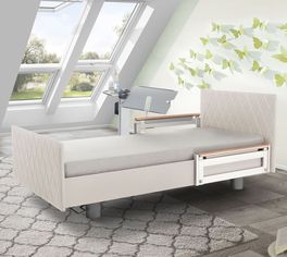 Komfortbett mit Pflegebett-Funktion Borkum mit flexiblem Lattenrost