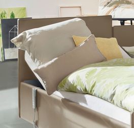 Komfortbett mit Pflegebett-Funktion Fulda mit 90 cm hohem Kopfteil