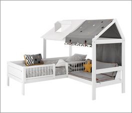 LIFETIME Bett & Sofa Ferienhaus geeignet für Jungs und Mädchen