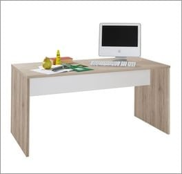 Schreibtisch Tropea inklusive alpinweißem Querholm