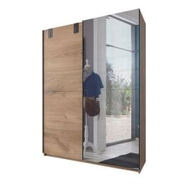 Spiegel-Schwebetüren-Kleiderschrank Nolan in kompakter Größe