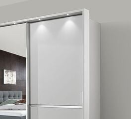 Spiegel-Schwebetüren-Kleiderschrank Tanaria optional mit LED Beleuchtung