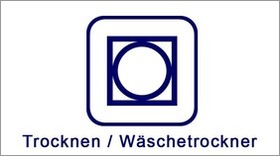 Textil-Pflegesymbol Trocknen Wäschetrockner