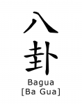 Bagua Chinesische Schriftzeichen / Symbol - Feng Shui