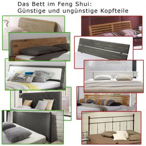 Das Kopfteil des Bettes - geeignete und ungeeignete Lösungen im Feng Shui.