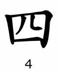 Chinesische Zahlen - 4