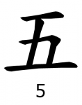 Chinesische Zahlen - 5